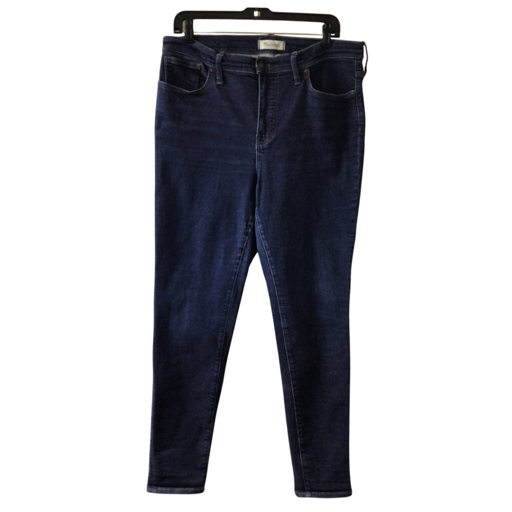 Madewell Jeans Women’s 32 Blue 9” Mid-Rise Skinny Denim Stretch Mid Rise